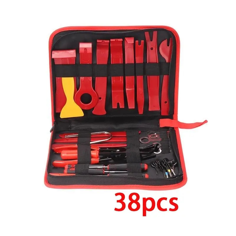 38-piece disassembly tool, car trim wedges, trim tool, interior panel removal, release tool 38-piece disassembly tool, car trim wedges, trim tool, interior panel removal, release tool